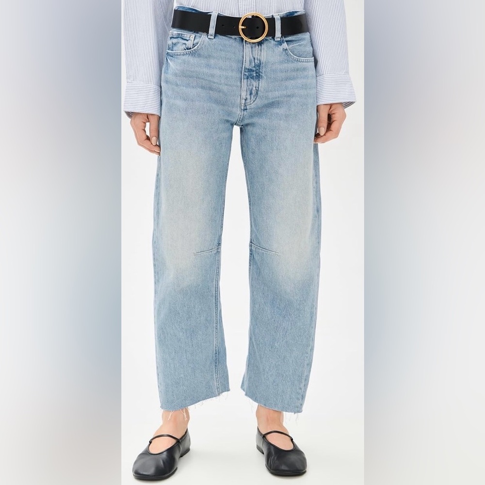 Madewell The Darted Barrel-Leg Jeans